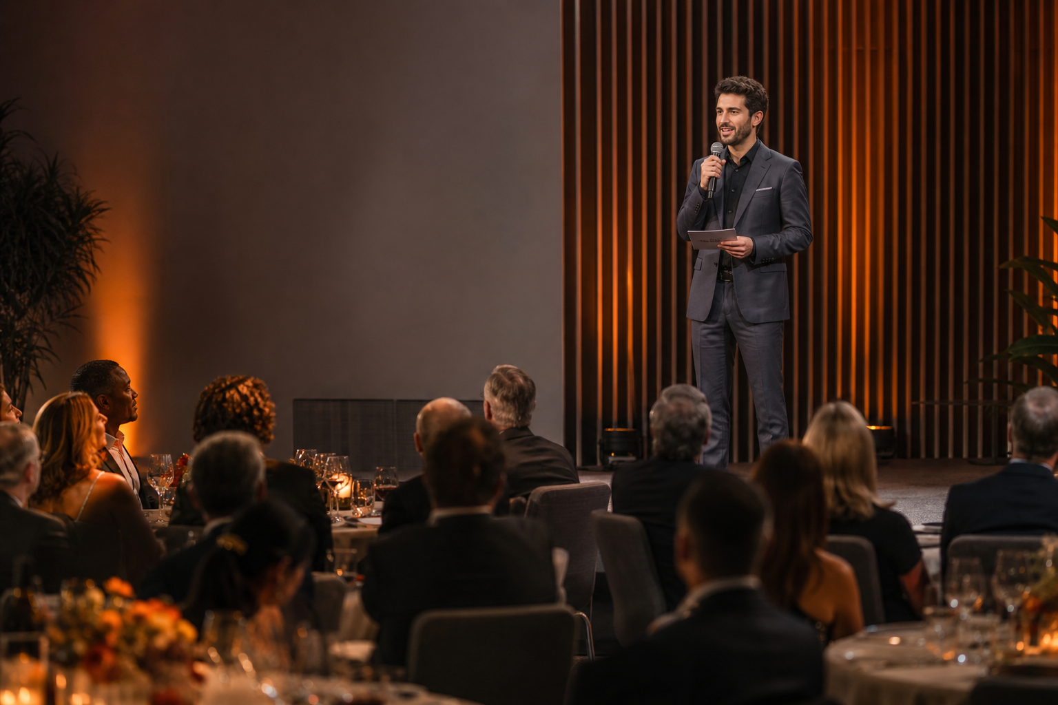 Presentador para la fiesta de empresa y la entrega de premios internos